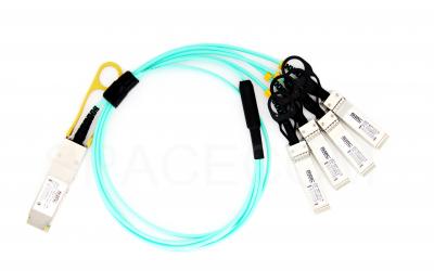 SPACECOM  40Gb/s QSFP+ 至 4xSFP+ AOC光缆